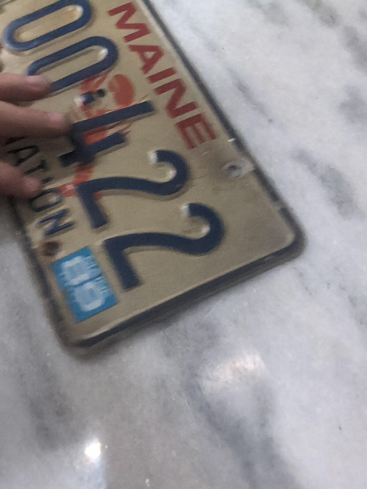 Vintage 1989 Maine Combination License Plate 100 422 Expired eBay