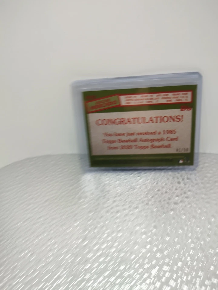 OSCAR MERCADO 2020 Topps 35th Ann. Gold Auto #d 41/50, Guardians Prospect - Image 2 of 2