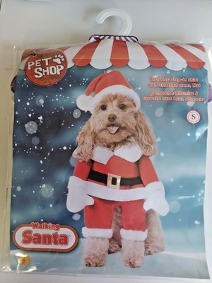 walking santa dog costume