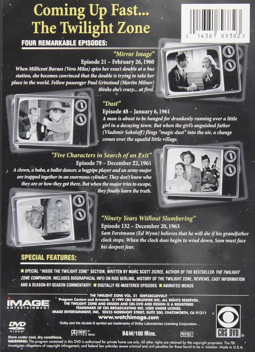 The Twilight Zone - Vol. 21 (DVD) NEW | eBay