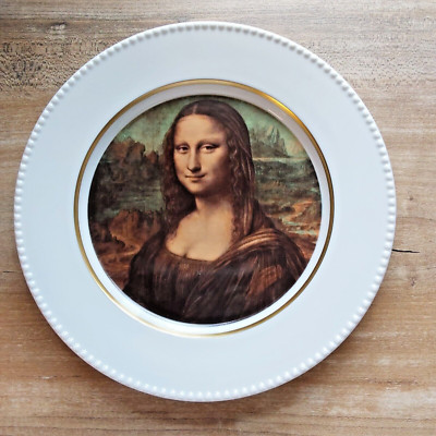 Wandteller Mona Lisa Sammelteller Goldrand Fürstenberg