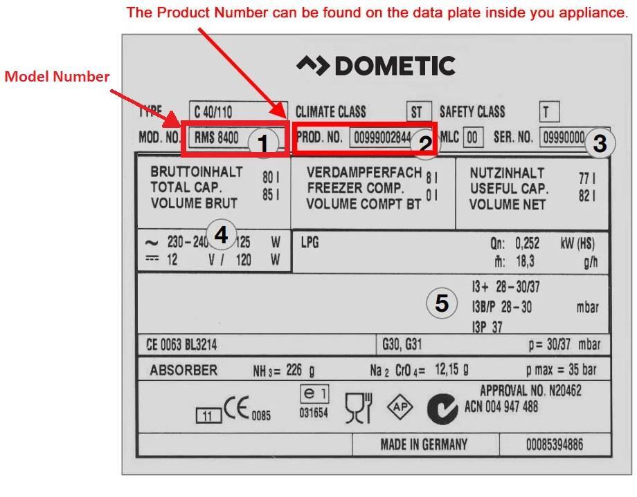 DOMETIC ELECTROLUX FRIDGE Door Lock Kit RM7 Caravan Motorhome 241275730