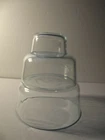 Pyrex Nesting Bowls Aqua Clear Glass 7202 7201 7203 Set of 3