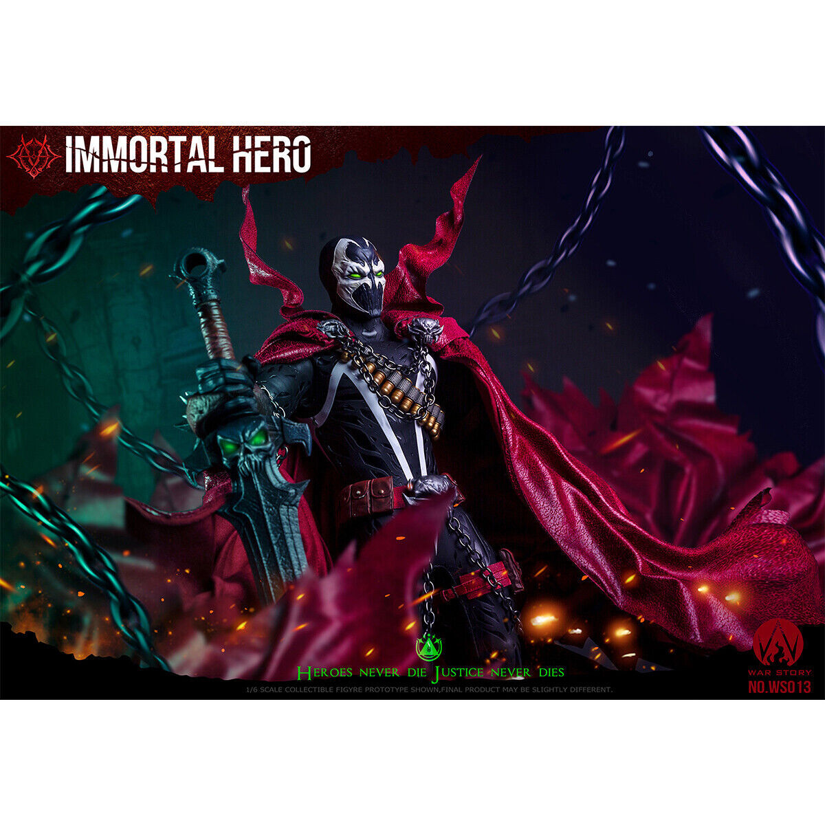 WAR STORY immortal hero フィギュア　1/6 1/6 War Story IMMORTAL HERO aka SPAWN Figure unboxing