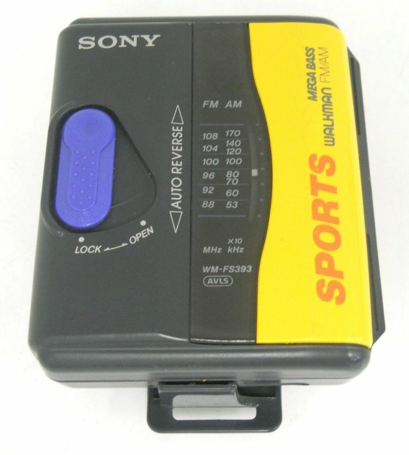 Sony Sports Walkman Cassette Tape Player with AM/FM Tuner (WM
