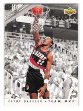 1992-93 Upper Deck #TM23 Clyde Drexler Team MVPs Portland Trail Blazers