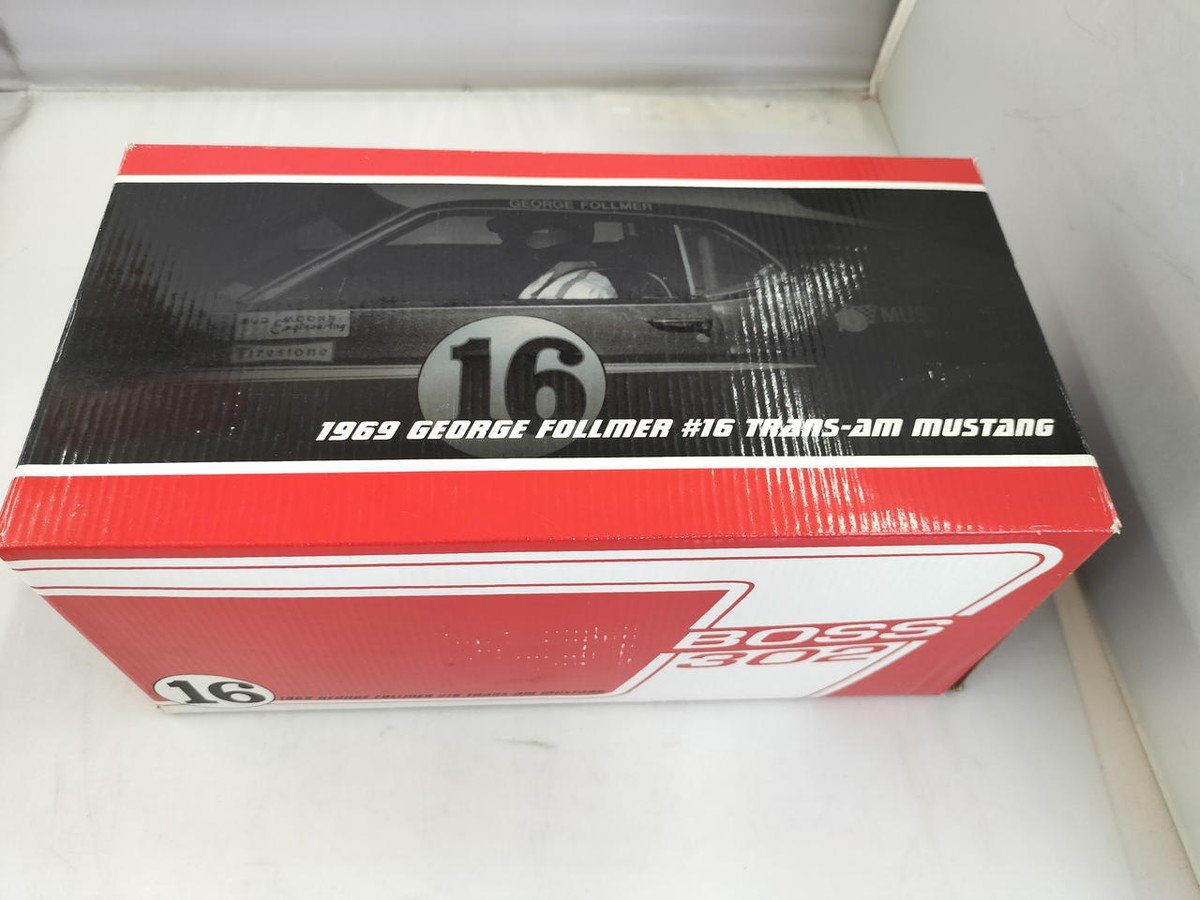 Welly Boss 302 Trans-Am Mustang 1/18 1969 George Follmer 16 | eBay