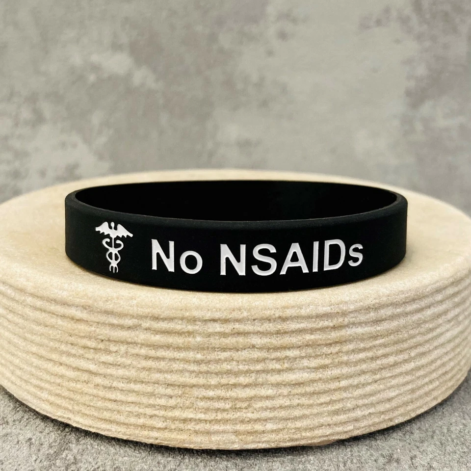 No Nsaids Allergie Armband Medizinische Warnung Id Armband Ibuprofen Allergien - Bild 2 von 4