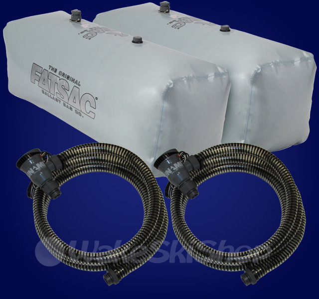 FAT SAC VDRIVE WAKEBOARD BOAT BALLAST BAGS AND 2 PUMPS 800LBS W701