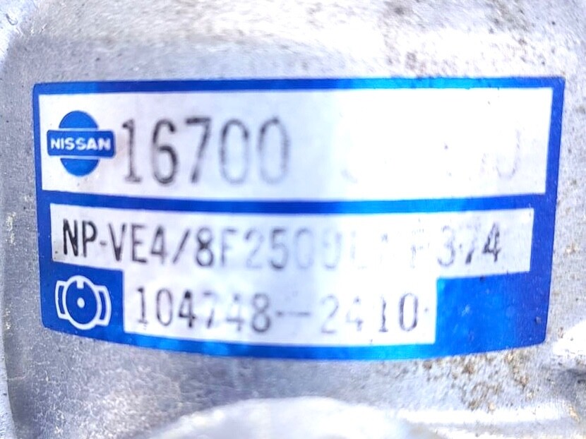 ゆっ Nissan B11 Engine CD17 OHC 8V 1,7cc Fuel Diesel Injection
