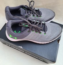 Under Armour Boys BGS Pursuit 3020770-103 Gray Running Shoes Sneaker Size 6Y NEW