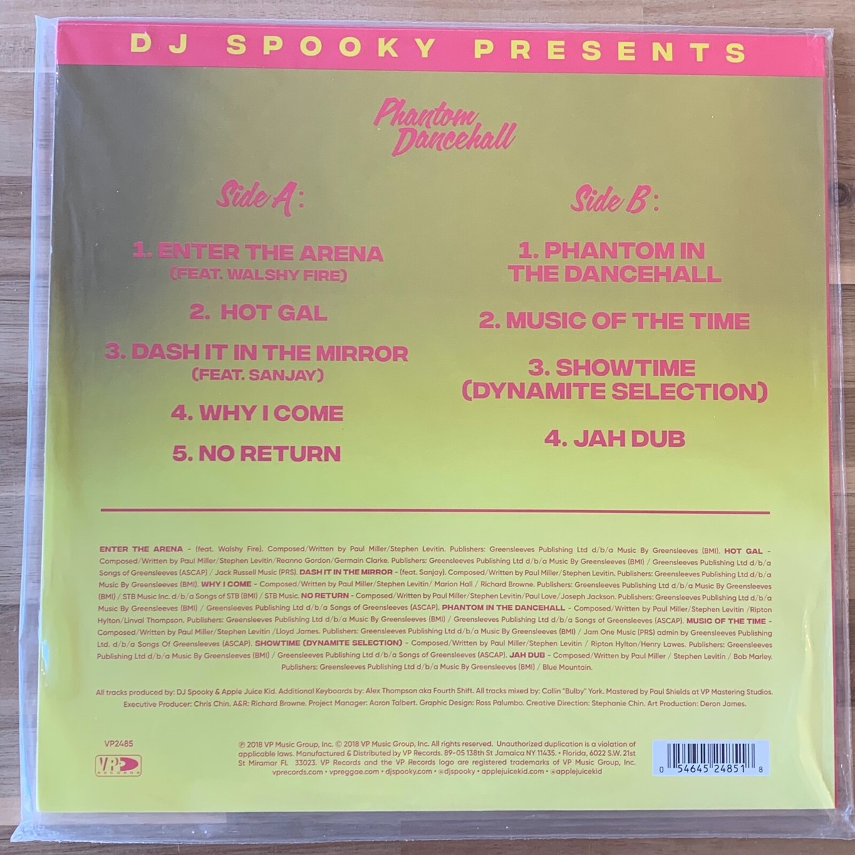 米LP Dj Spooky Phantom Dancehall (Colored Vinyl) VP2485 VP US /00226 DJ Spooky ‎– Phantom Dancehall - Brand New 2018 Clear RSD