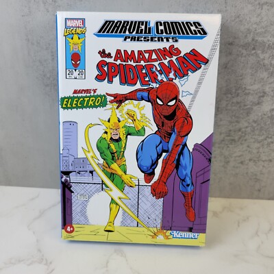 HASBRO PULSE Kenner Retro Marvel Legends SPIDER-MAN & ELECTRO Figure 2 Pack