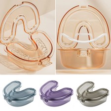 Denture False Teeth Storage Box Case Portable Mouth Guard Container Travel Size