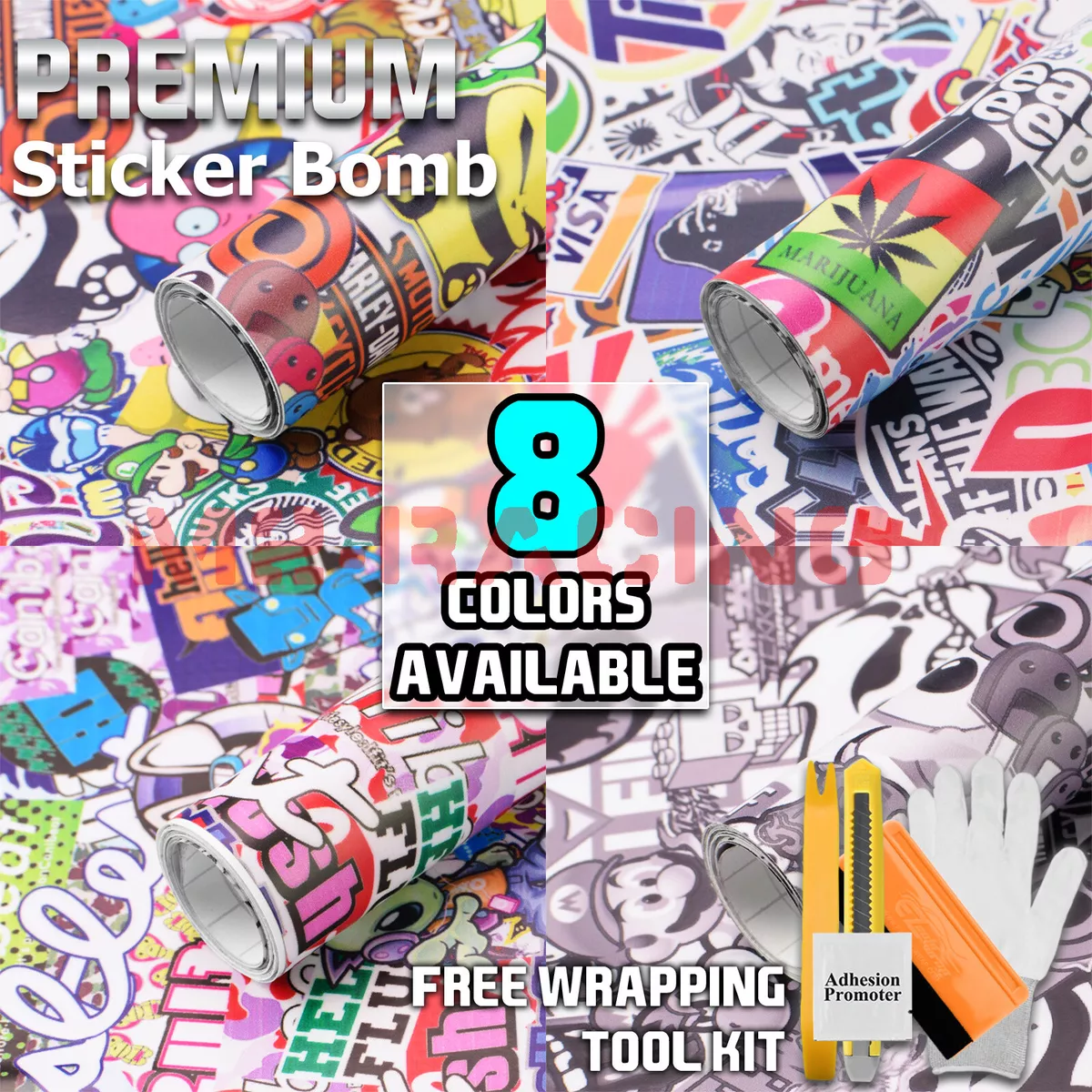 Cartoon sticker bomb sale
