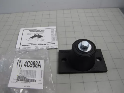Mason 4C988A Neoprene Floor Mount Vibration Isolator NDB White 190-380lb NEW