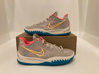Sz 16 Men- Nike Kyrie Low 4 N7 Desert Sand Pink Blue Basketball Shoes CW3985 NEW