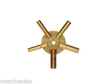 Clock Winder Winding Key BRASS Even Numbers Universal NEW Mantle Clock 5 Prong