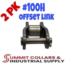 #100H Heavy Roller Chain Offset Links - 2 Pack