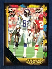 1991 Wild Card "10 Stripe" Anthony Carter #114 Minnesota Vikings Mint