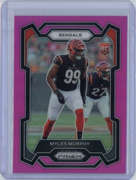 MYLES MURPHY 2023 Panini Prizm PINK RC Rookie #320 Bengals Clemson