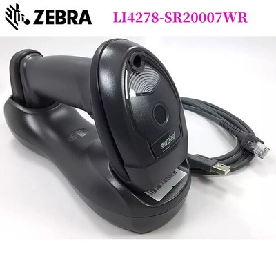 Zebra LI4278-SR20007WR Bluetooth USB Wireless 1D Handheld Barcode Scanner Cradle