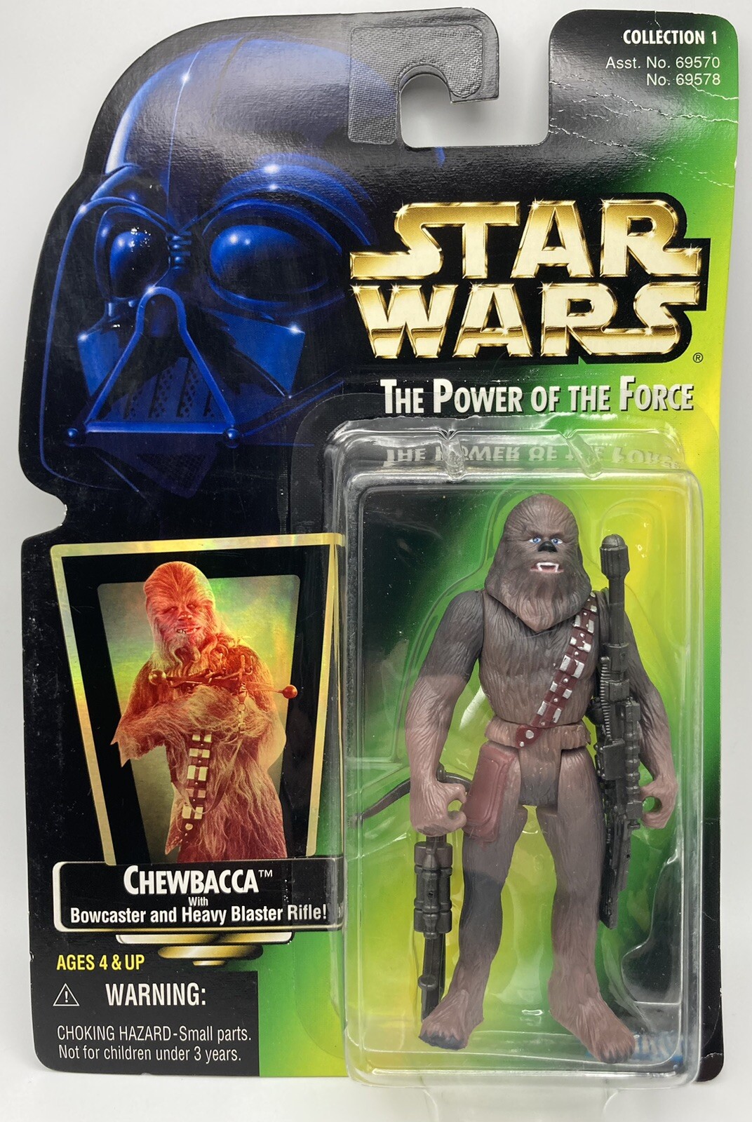 Vintage 1995 Star Wars Power Of The Force Chewbacca Action Figure vintage-1995-star-wars-power-of-the-force-chewbacca-action-figure