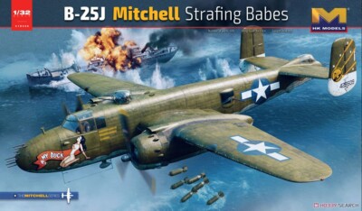 HK Model 01E036 1/32 Scale B-25J Mitchell Strafing Babes (Plastic model)
