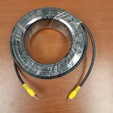 Video Cable...100 feet With Gold Plated RCA Plug Ends...NEW!