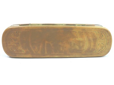ANTIQUE DUTCH BRASS & COPPER TOBACCO BOX 18th CENTURY