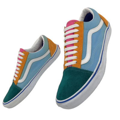 VANS Old Skool Colorblock Muliti Men’s Size 10/Women’s Size 11.5 Old Skool Shoe in Color Block Light Purple / Blues | Vans main image 3