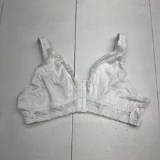Fox Valley Traders White Lace Front Hook Bra Women’s Size XL NEW