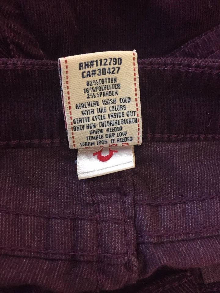 Pantalones de pana True Religion para niñas talla 12 nuevos con etiquetas Foto 4 de 4