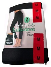 Felina Women's M Velvety Soft 7/8 Legging 2 Pack