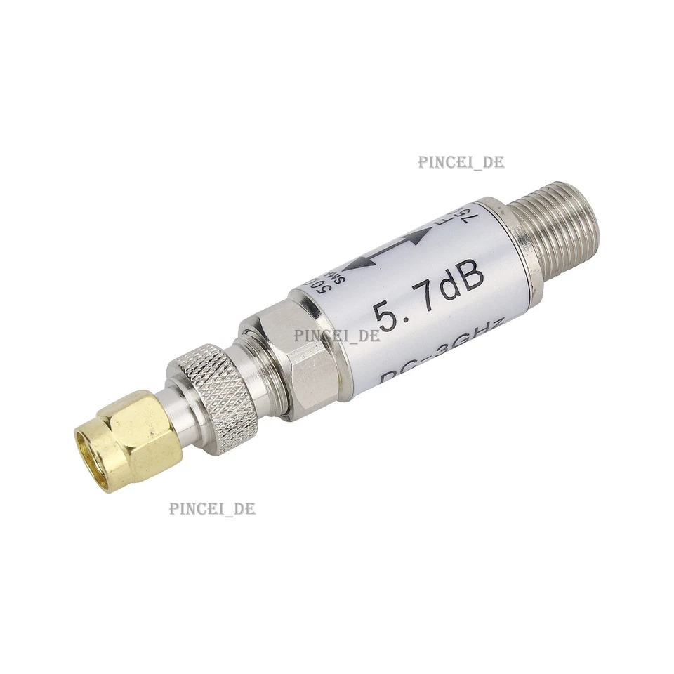 0-3GHz SMA Male to F Female Connector 50-75ohm Impedance Converter Radio Acc - Image 2 of 4