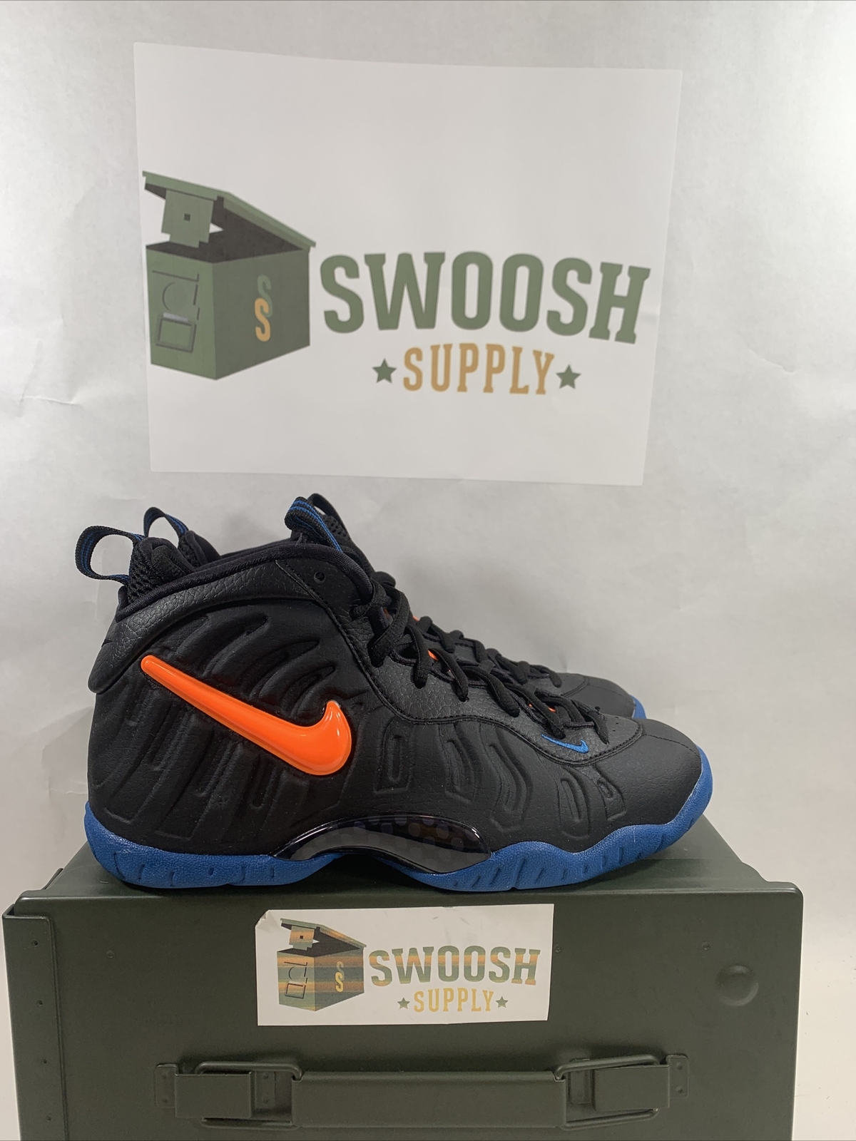 nike little posite pro black