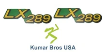 Kumar Bros USA Lower Hood Set of 2 Decals Replaces M149630 Fits John Deere LX289