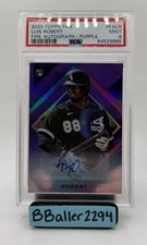 Luis Robert 2020 Topps Fire Purple Autograph Auto RC #FALR NY Mets /50 PSA 9