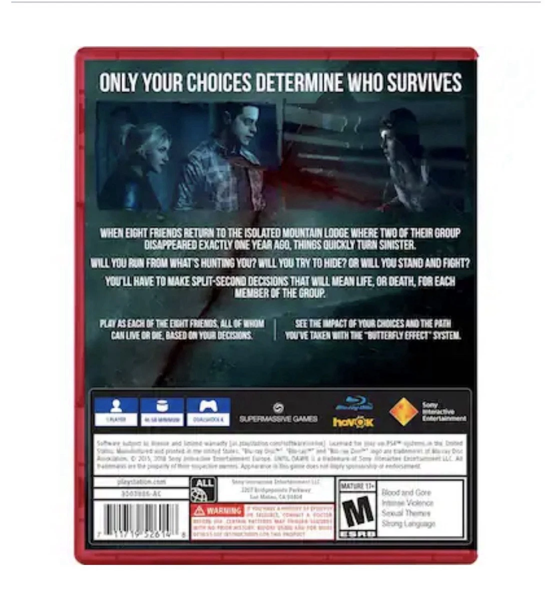 Until Dawn Sony PlayStation 4 Video Games for sale - eBay