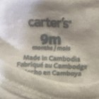 Carter's White Solid One-Piece for Baby 9 Months Short Sleeve — photo 2