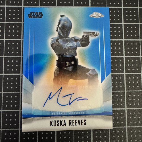 2022 Topps Chrome Star Wars The Mandalorian Koska Reeves Autograph Blue #26 /150