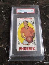 GAIL GOODRICH 1969-70 TOPPS BASKETBALL TALL BOY ROOKIE CARD # 2 PSA 4 VG-EX. rookie card picture