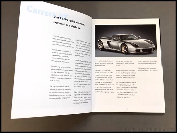 2003 Porsche Carrera GT 48-page Original Car Sales Brochure Catalog 2004 - Image 2 of 4