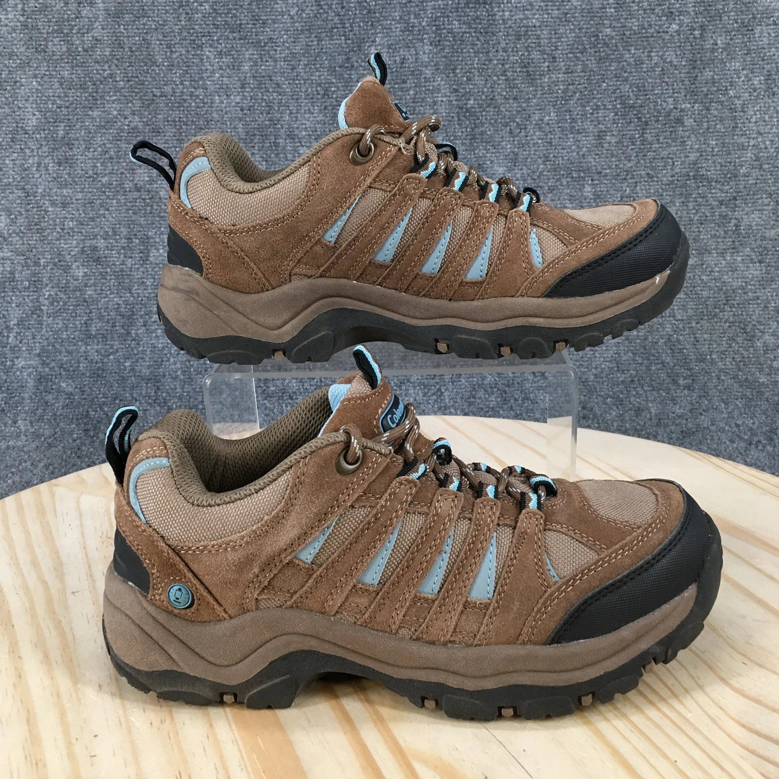 Coleman Shoes Womens 8 M Crescent Hiker Lace Up Sneakers Brown Leather Comfort