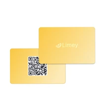 Digital Business Card - Yellow Matte Finish | NFC + QR | Tap or Scan to Connect