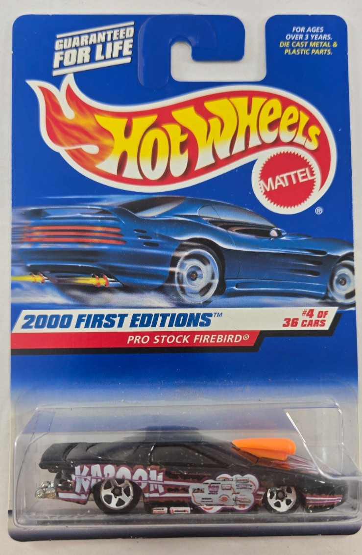 2000 Hot Wheels First Edition Pro Stock Firebird 4/36 (Black Version)