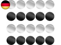 20 StüCk MetallpläTtchen Selbstklebend Set,Rund Metallplatte FüR Magnete,DüNn Ma