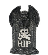 Halloween Greenbrier Headstone 6" Tabletop Decor Resin Mini Tombstone