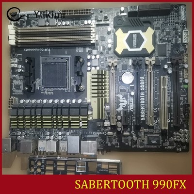 FOR ASUS SABERTOOTH 990FX AMD DDR3*4 Socket AM3+ 32GB ATX Ｍotherboard Test OK