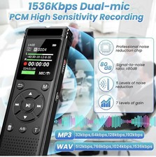 136GB Digital Voice Recorder with Playback,9000 Hours Audio Recording Device,...